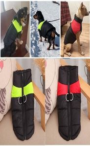Autumn Winter Dog Warm Waistcoat Pet Dog Vests Coats with Leashes Rings Pet Dog Clothes Drop Ship Dhl 5812415