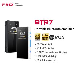 Adapter FIIO BTR7 z MQA, USB DAC DSD256, QCC5124 Wzmacniacz słuchawkowy Bluetooth 5.1 z podwójnym THX AAA28 3,5 mm/4,4 mm wyjście wyjściowe