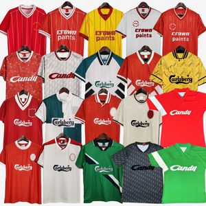 Dalglish retro piłka nożna Gerrard 2005 Smicer Alonso Vintage koszulki piłkarskie Fowler Torres MAILLOT KUYT KUYT SUERAT Liverp Oolf FC Retro Football Jersey