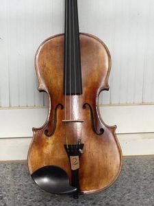 4/4 Violin European Flamed Ahorn Back Spruce Top Hand geschnitzt Antiquitätenstil Nr. 2