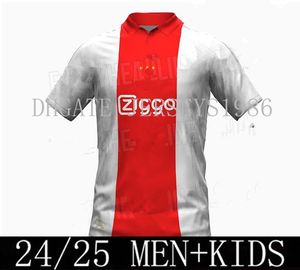 New 24 25タディックサッカージャージーBassey Berghuis Third Black Kit Klaassen Bergwijn Marley 2023 2024 2025 Ajaxsaway Shirds Men Kids Uniforms Cruyff