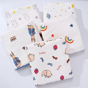 Filtar vår sommarfödd baby filt infantil sängkläder manta som tar emot muslin swaddle deken wrap ark 110x110 cm barn täcke