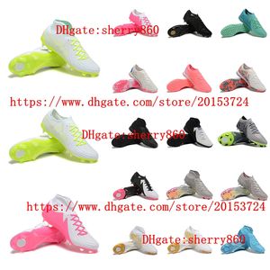 Men Soccer Shoes PHANTOMes LUNAes ELITE FG TF BOOTS Football Boots Sneaker Cleats Professional Futsal Footwear