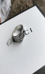 Designer Ring 925 Sterling Silver Viking Big Width Signet B.Zero1 Ring Women Men mode lyxiga vintage smycken pojkvän gåvor 7916884