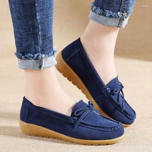 Fitness Shoes Korean Styles Women Sneakers Casual Kid Suede Loafers Spring Soft Moccasins Slip-On Shallow Breathable Female Flats