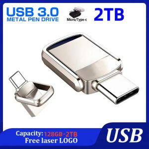 ドライブミニ2TB USB 3.0ペンドライブ1TBメモリUSBフラッシュドライブ512GBメタルタイプC OTG高速防水128 256GB USBメモリ