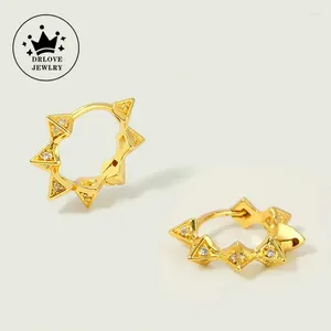 Orecchini a cerchio Drlove Rivet Design for Women Dainty Circle Hip Hop Girls Cool Piercing Accessori Gioielli di moda