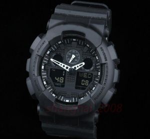 2020 Neue Originalfarbe Alle Funktionen LED Army Military Uhren Herren wasserdichte Uhr alle Zeigerarbeit Digital Sport Armbandwatch2764585