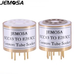 Усилитель 1pc 9pin клапана сокет ECC83 ECC82 12AX7 12AU7 в E283CC Трубку (внизу) DIY Hifi Audio -усилитель вакуумная трубка преобразование сокета адаптируется