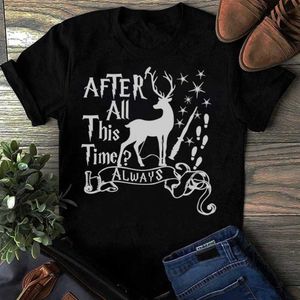 Women's T-Shirt After this period women always printed interesting graphic T-shirts short sleeved deer and womens fashionable tops on T-shirtsL2405
