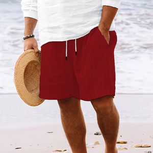 Herrbadkläder stam kort solid ungdom lös män shorts avslappnad sport lösa trendiga trendiga plagg färgade designer strandbyxor män pantalones shorts shorts