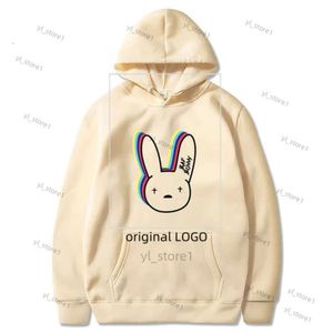 Men's Hoodies higher Sweatshirts things Bad Bunny Funny Korean Clothes Casual Pullover Harajuku Men women Hooded Hoody Hip Hop Hoodie Male 7945