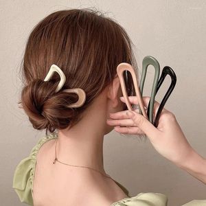 Clip per capelli Sticchi di moda fork Hairpin Women Elegant Women Pins Girls Hairpins Bun Maker Wastor Accessori