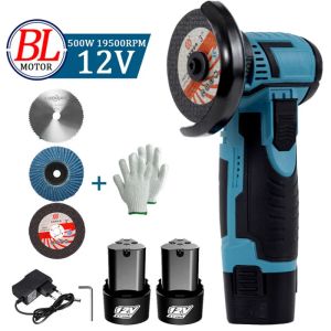 Sliper 12V Mini Brushless Vinkelkvarn med laddningsbar litiumbatteri trådlös polering Hine Diamond Cutting With Accessories