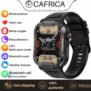 Watches MK66 Smart Watch Men Large Battery Music Playback Fitness Tracker Waterproof IP68 Bluetooth Call Sports Smart Watch