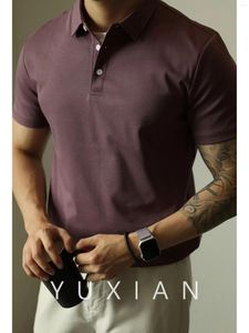 Men's Polos 190G YUXIAN Leisure Light Mature Short Sleeved POLO Shirt