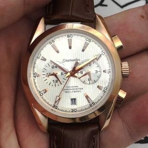 Designer Watch Reloj Watches AAA Automatic Mechanical Watch Oujia Haima Five Needle Rose Skin Fullt Automatic Mechanical Watch