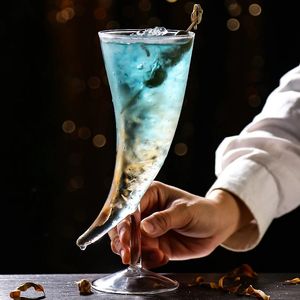 Creative 410 ml di vetro in cristallo Vino in vetro molecolare molecolare Moon Wine Glass Influence Cocktail Glass Household Utensili da cucina 240424