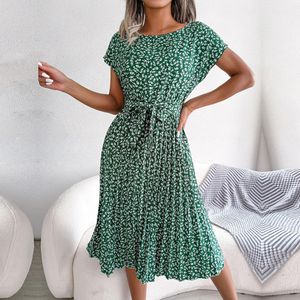 Women Spring Summer Summer Shore Leave High Weist Chic Dression Fashion Floral Line Long 240423