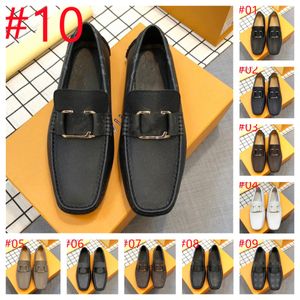 70Model Black Designer Men Dress Shoes Leather Brown Slip on Shoes White Mens Loafers Shoe Luxury Chaussure Homme Marque Scarpe