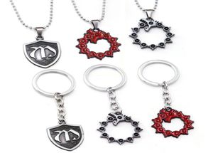 Naszyjniki wiszące Siedem grzechów Meliodas Dragon Nanatsu No Taizai Shield Naszyjnik dla mężczyzn Choker Jewelry Akcesoria 6508751