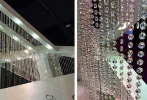 1M Crystal Clear Bead Strands for Garland Chandelier Gift Craft Födelsedag bröllopsfest Tabell Centerpieces Decoration DIY5170020