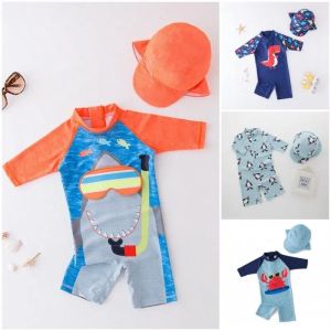 Swimwear Summer Children's Swimsuit Boys Dinosaur UV Baby Bathing Suit Boy Kid One Piece Swimming Suit Toddler Boy Swimsuit Baby Swimwear