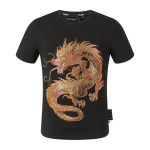 Plein urso camiseta masculina designer tshirts Round Round Rhinestone pp crânios homens camisetas redonda pescoço ss skull hip hop tshirt tees 169993