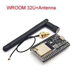 Acessórios WROOM32U+Conselho de Desenvolvimento da Antena ESP32 Backplane pode ser equipado com módulo Wi -Fi WIROM32U WILVER MODULE com antena 2.4G