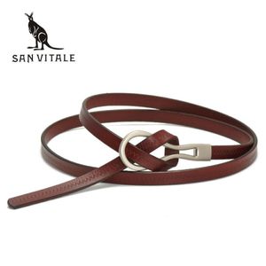 2017 New Designer Ladies Belts Strap Women's Strap Cow Genuine Leather Casual Feminino Cincha para Saias Vestido Estudantes Pure Cor 264o