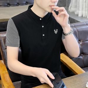 Men's Polos 2024 Casual Fashion Polo Shirt Loose Comfortable T-shirt Solid Color Lapel Fir