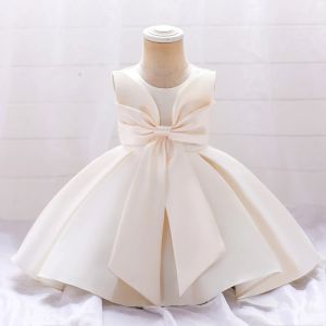 Dresses Summer Elegant 1st Birthday Dress For Baby Girl Clothing Baptism Bow Princess Dresses Party Dress Girls Costume Vestido