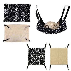 Camas de gato móveis lona de gato de inverno hammock bed gatos gatos cães cães camas de casal de casal de cama de caldo de estimação swing hamster squirrel gato de descanso suprimentos de sono