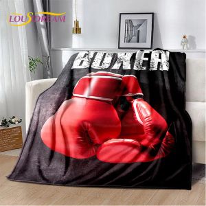 Gloves 3D Boxing Gloves Boxer Fight Soft Plush Blanket,Flannel Blanket Throw Blanket for Living Room Bedroom Bed Sofa Picnic Cover Kid