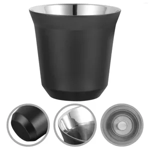 Yemeksiz Setler Metal Pint Bardak Paslanmaz Çelik Kamp Kupası Çift Katmanlı Su Tumbler Yalıtımlı Espresso Konteyner Bira