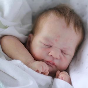 Lalki 17 cali Reborn Doll Kit Kovu Premie Rozmiar noworodka śpiąca BabyUninifined puste części Drop Sipping