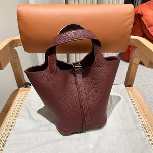 Mirror quality Luxury tote shoulder Basket bag Designer bucket handbag purses Womens fashion pochette clutch shop Bags mens Crossbody Leather shoulder duffle bags