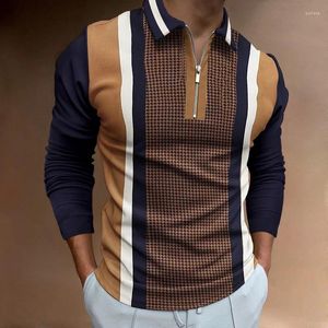 Polos masculinos Spring Autumn Fashion Design Polo Pollo Sweothirts for Men Casual e Social Wear Quality Cotton Mens