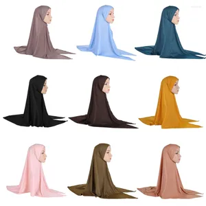 Etnik Giyim 20 PCS Müslüman Kadın Hijabs Türban Hazır Anında Eşarp Tam Kapak Şalını Çekiyor Amira Chemo Cap Femme İslami Baş Sargı