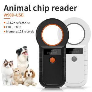 Scanners USB2.0 134.2kHz RFID Animal Reader 15 Digits Id Pet Scanner Emid FDXB ISO 11784/85 Registro de tags de microchip para cão de peixe de vaca cachorro