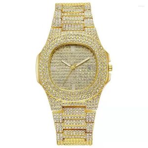 Wristwatches High Quality Luxury Fashion High-end Sky Star Full Diamond Steel Belt Lady Quartz Watch Student Girl Business Sports Clock