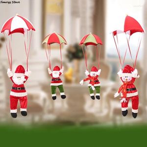 Figurine decorative Parachute Babbo Natale Creative Mall Party Funny Decoration Game Christmas Game Ornamnets Cine