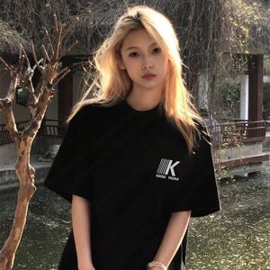 Luxury Designer Tshirt fashion men DOUBLE-K printed Tops Tees Quality Casual woman ang man T-shirt Short Sleeve women brand Blouse Loose Fashion t shirts