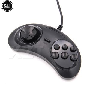 Mäuse USB Wired Gamepad Game Controller für Sega Genesis/MD2 Y1301 6 Buttons Classic USB Joystick für Mac Mega Drive Game Pad PC NEU NEU