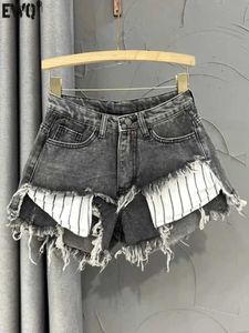 Shorts femminile alla moda grigio grigio patch shorts per pantaloncini abbottonati con abbottonatura alta per la primavera/estate 2024 16U9002 WX