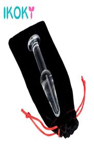 Ikoky Glass Anal Plug Toys Erotic Prostate Massager Crystal Anal Sex Toys for Men Women Masturbation Butt Plug per adulti Prodotti per adulti S9216902353