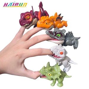 Other Toys Action Picture Finger Bite Mini Toy Jurassic Dinosaur Park Backpack Pendant Button Team T-rex Dinosaur Bite Hand Childrens ToyL240502