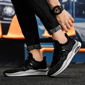 Casual Shoes Men's 2024 Cross-bundna Vulcanize Fashion Sewing Round Toe Breattable Mesh Sneakers Zapatos