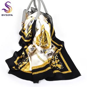 Home Product Centerblack and White Scarveselegant Womens 100% Silk Scarf Shawl Print Autumn/Winter Womens Brand Scarf Packaging 88 * 88cm 240426