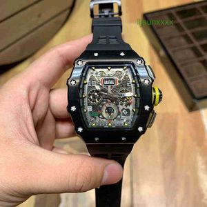 Luxury Mens Mechanical Watch Richa RM Wristwatch Mill Wine Barrel Watch RM11-03 Series Multifunktionella automatiska maskiner Fina ståldesigner Swiss Clock